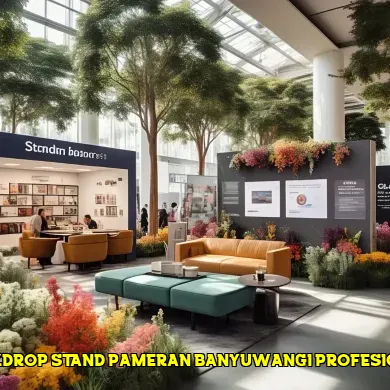 backdrop stand pameran banyuwangi profesional